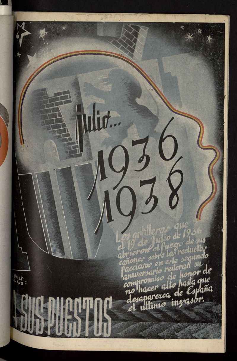 ¡A sus puestos!: revista político-militar de julio de 1938
