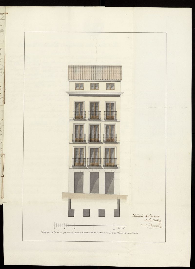 D. Quintn Charloni, sobre construir de nueva planta la casa calle de Corredera de San Pablo, n 9, manzana 448 (1853)