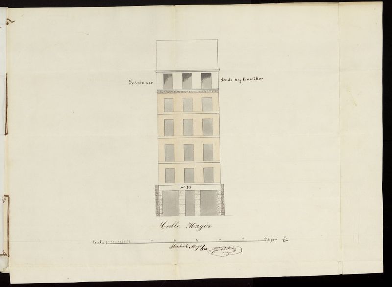 D. Miguel Mitjavila, licencia para convertir en sotabanco, las boardillas de la casa calle Mayor n 82. (1856)