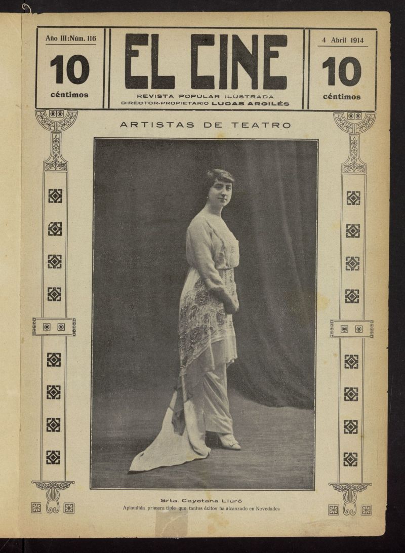 El Cine : revista popular ilustrada del 4 de abril de 1914