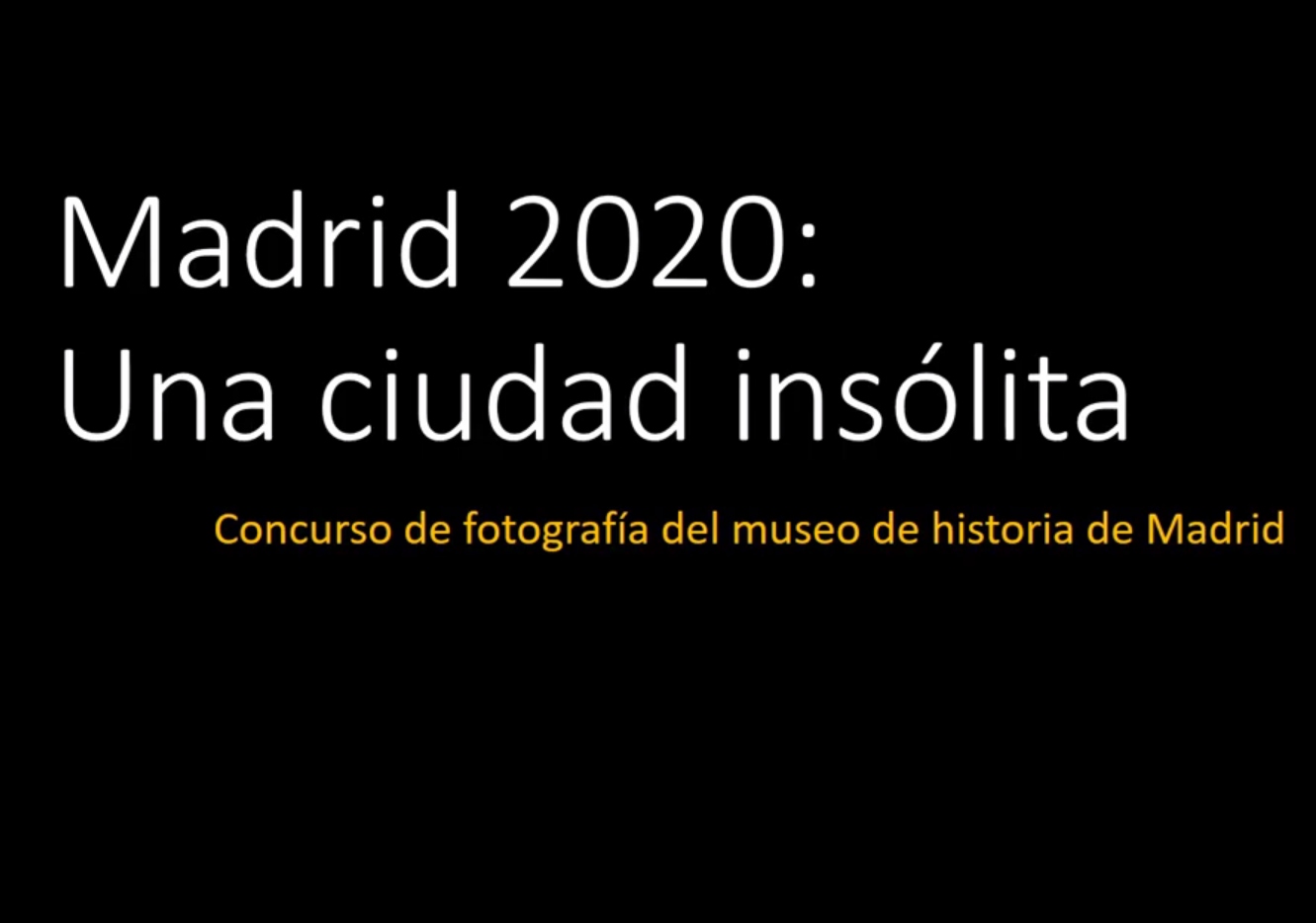 Madrid 2020: retrato de una ciudad inslita