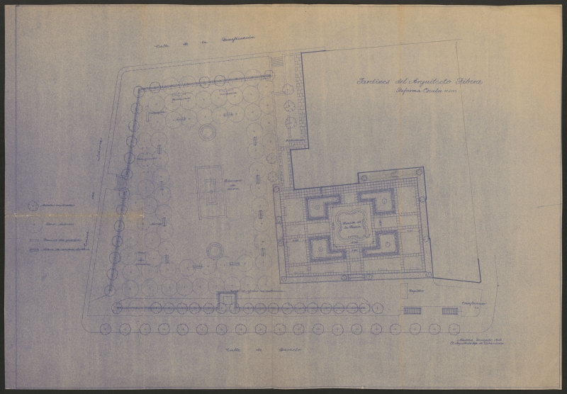 Plano de la reforma del antiguo hospicio de Madrid