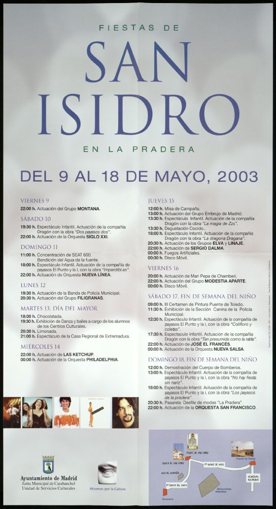 Fiestas de San Isidro en la Pradera: Del 9 al 18 de mayo, 2003: [programacin]