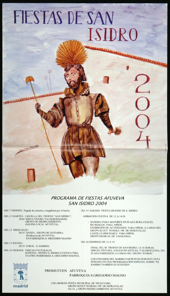 Fiestas de San Isidro 2004: Programa de Fiestas Afuveva
