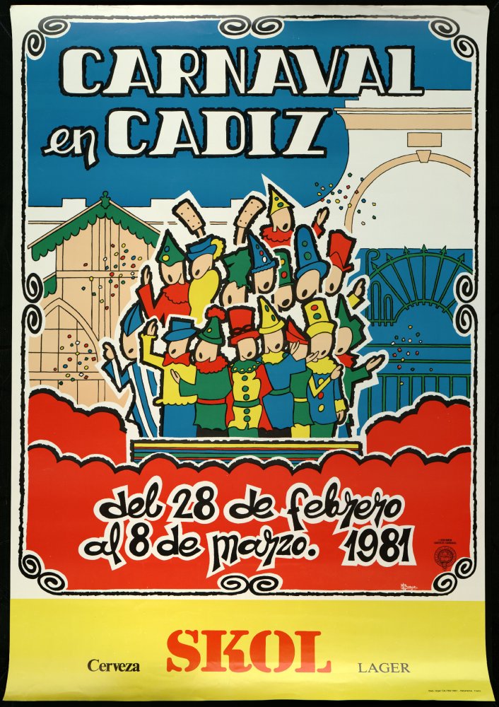 Carnaval en Cadiz, del 28 de febrero al 8 de marzo, I Certamen carteles carnaval (Casino Gaditano)