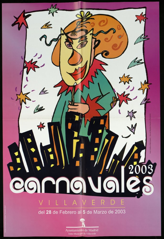 Carnavales 2003. Villaverde. Del 28 de febrero al 5 de marzo. Ganador del concurso de carteles (Carnavales 2003)