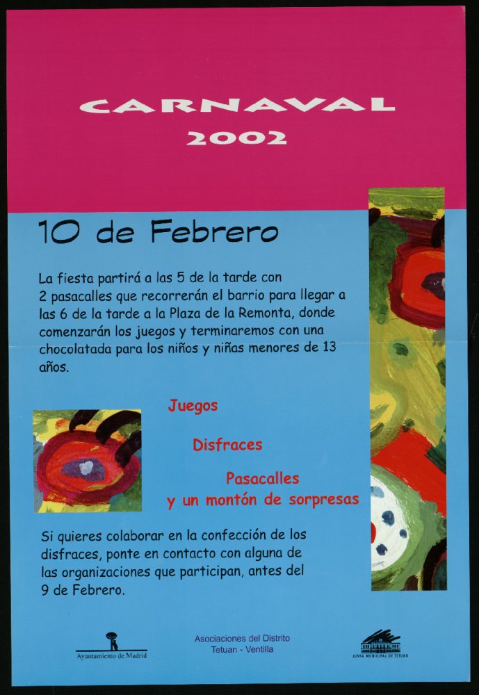 Carnaval 2002. 10 de febrero (Programa)