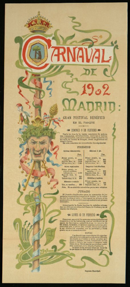 Carnaval de 1902. Madrid