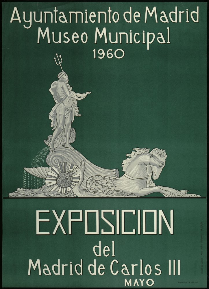 Exposicin del Madrid de Carlos III. Museo Municipal, mayo 1960