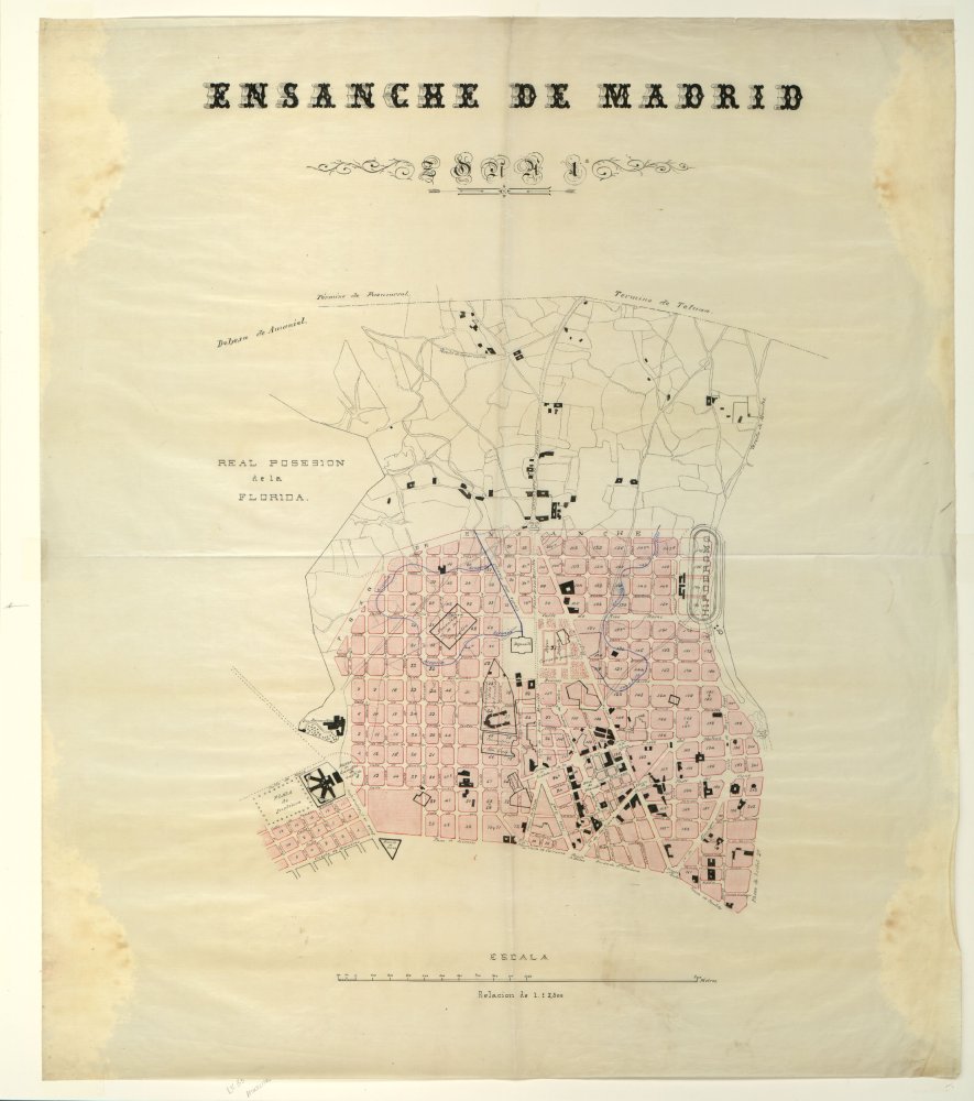 Mapa del ensanche de Madrid, Zona 1
