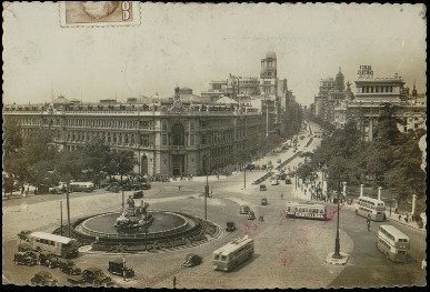 Plaza de Cibeles y calle de Alcal