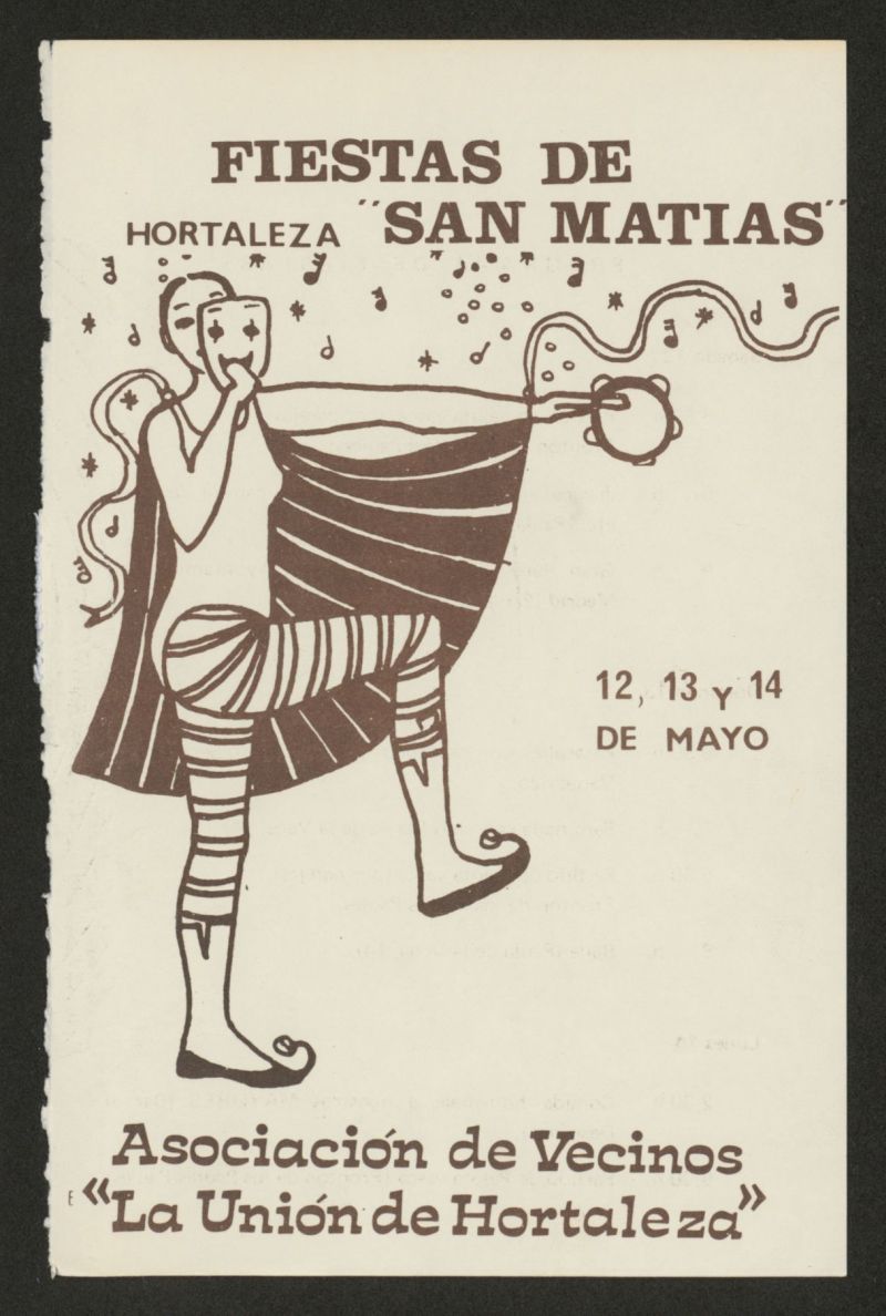 Programa de la Fiestas de San Matas. Hortaleza