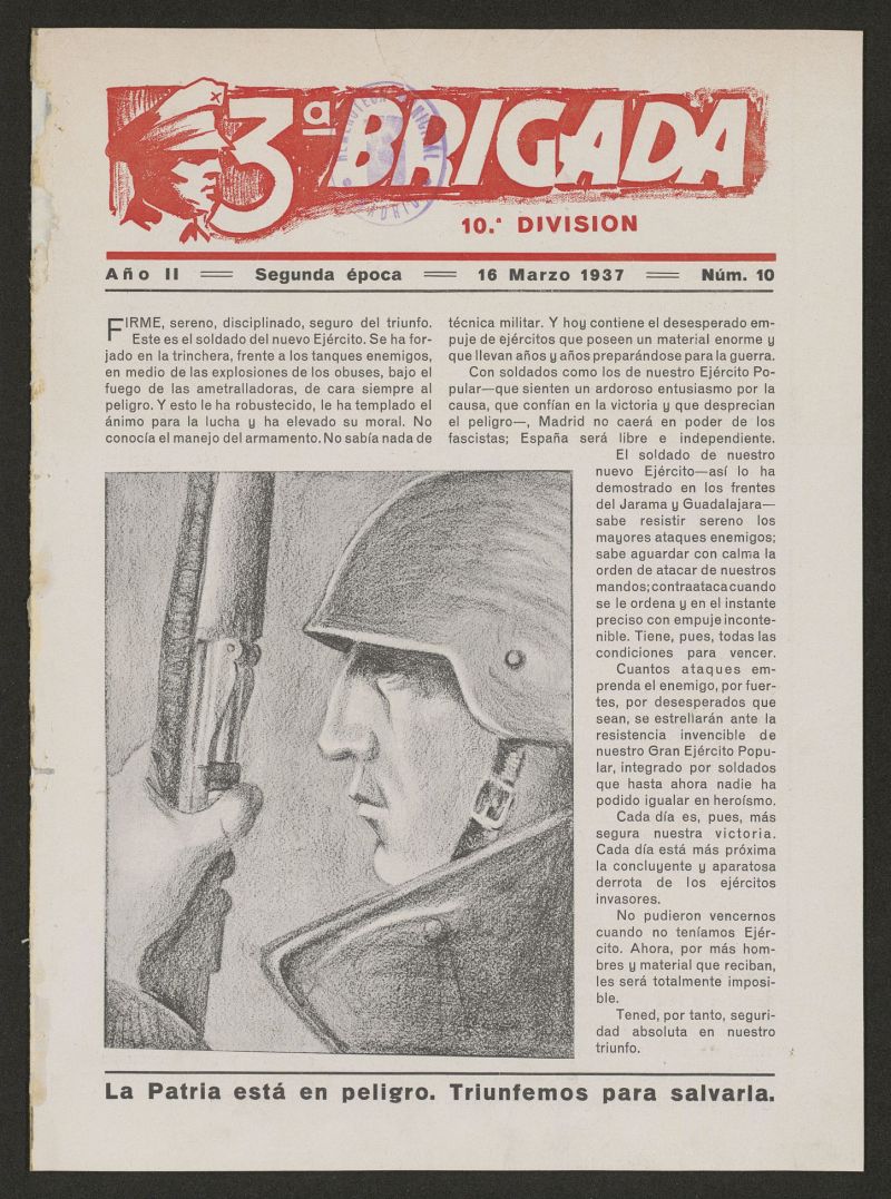 3 brigada : 10 divisin del 16 de marzo de 1937