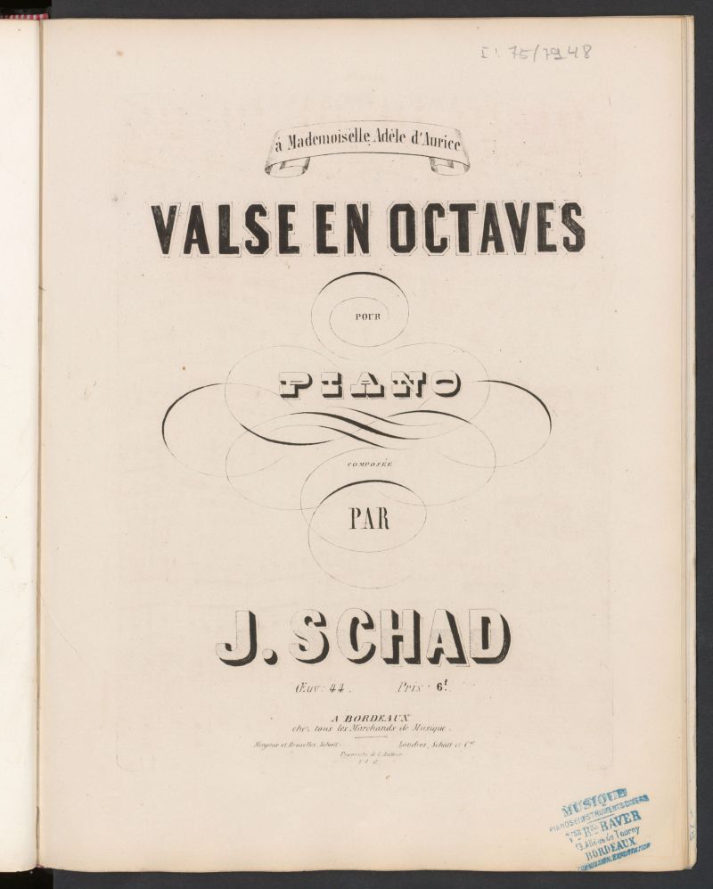 Valse en octaves : pour piano : op.44