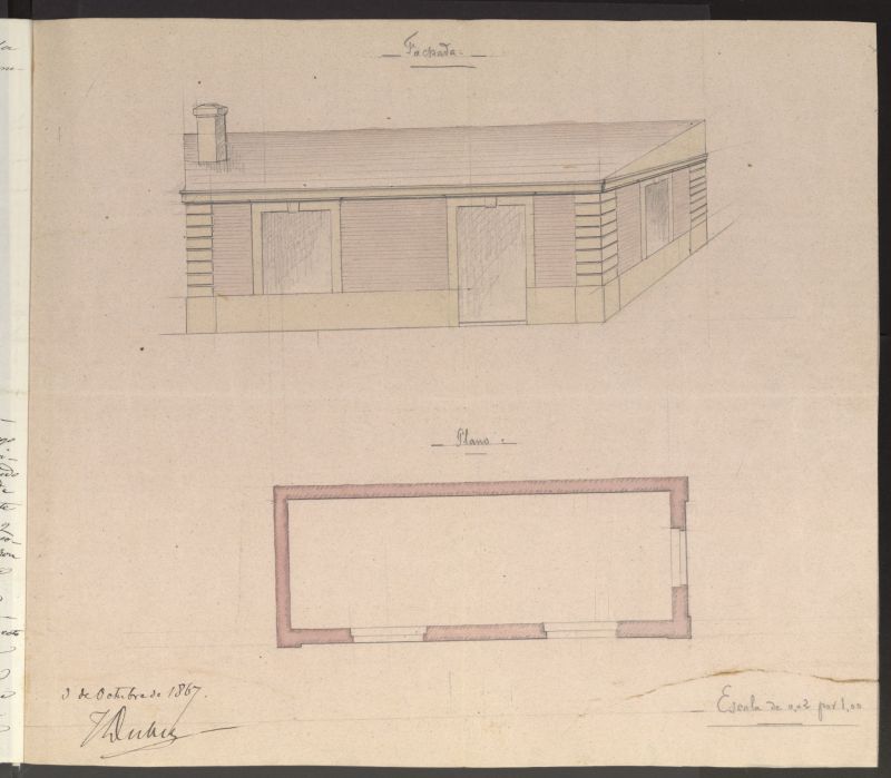 D. Juan Narros y Fajardo, para construir una caset con destino a la venta de comidas y bebidas, en un terreno comprendido en la manzana 190, de la zona del ensanche.