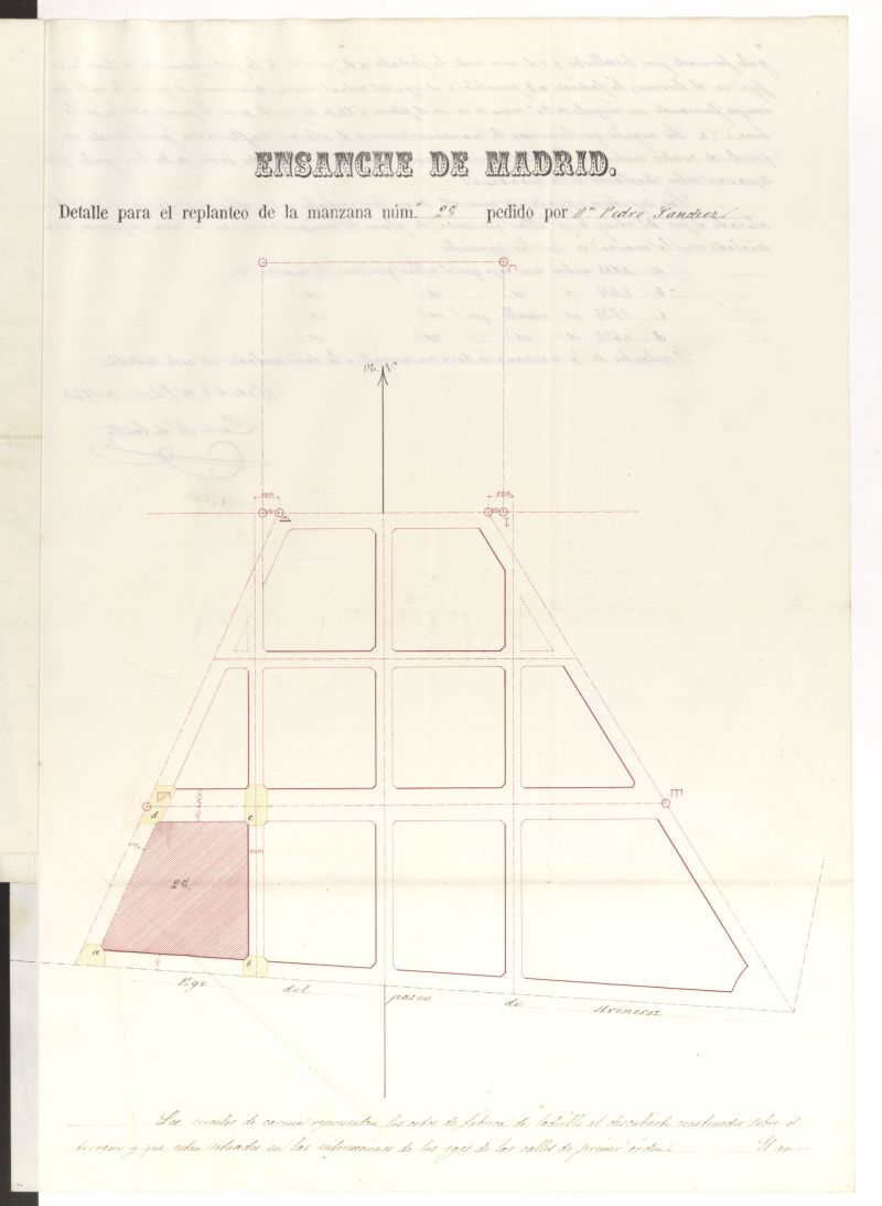 D. Pedro Snchez, cercar con valla parte del terreno de la manzana 28, del mismo.