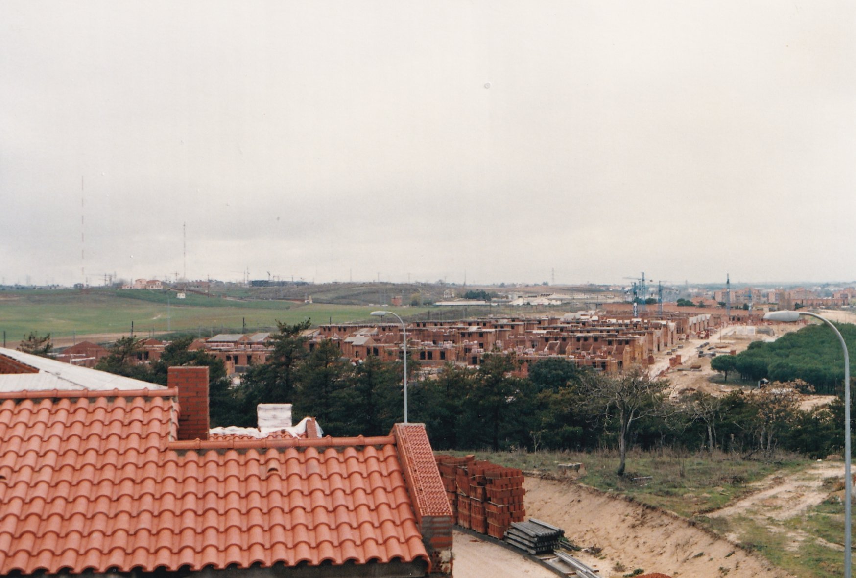 Avances en la construccin de la urbanizacin Rosa Luxemburgo de Aravaca