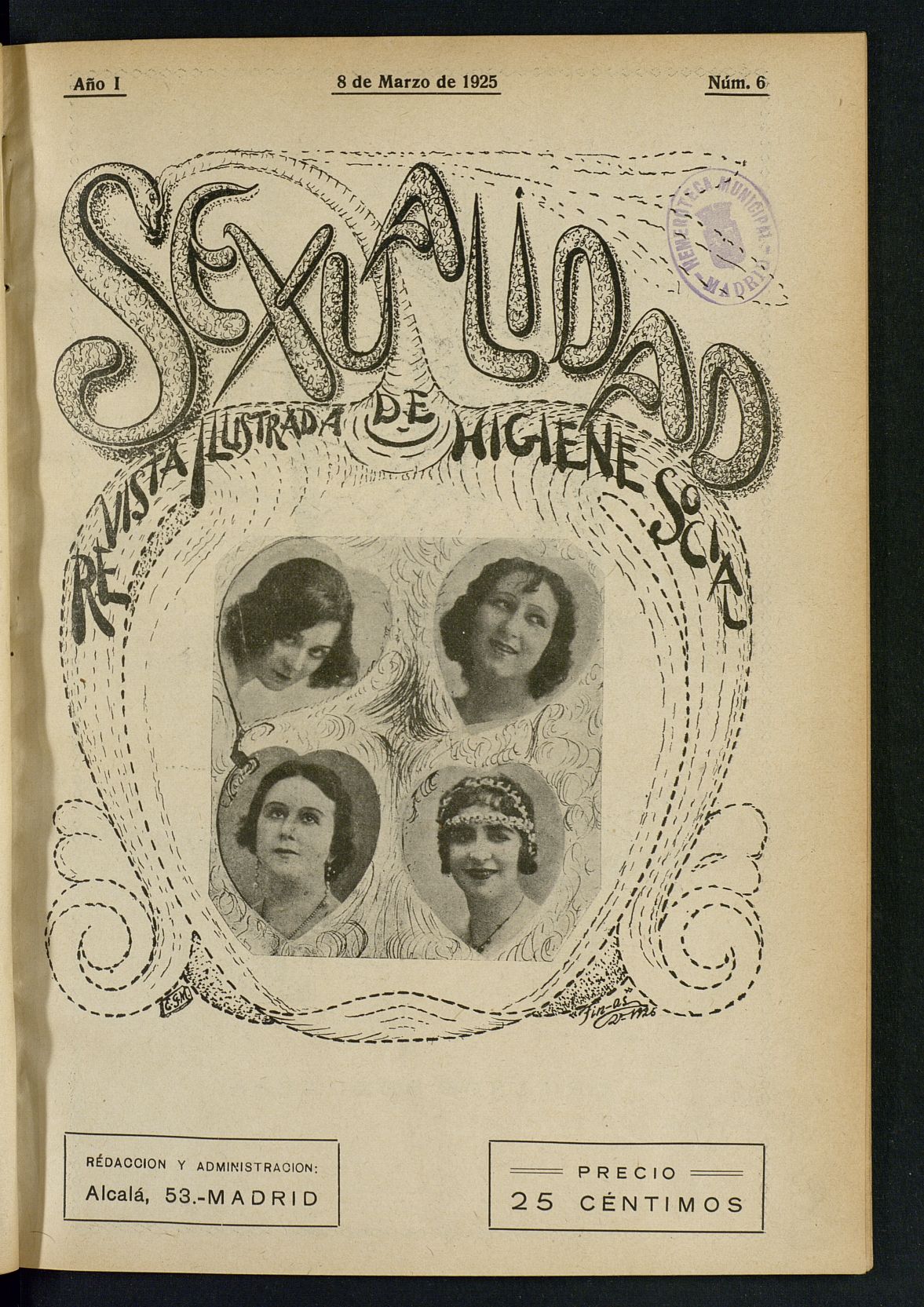 Sexualidad: Revista ilustrada de Divulgacin de Psicologa Sexual del 8 de marzo de 1925