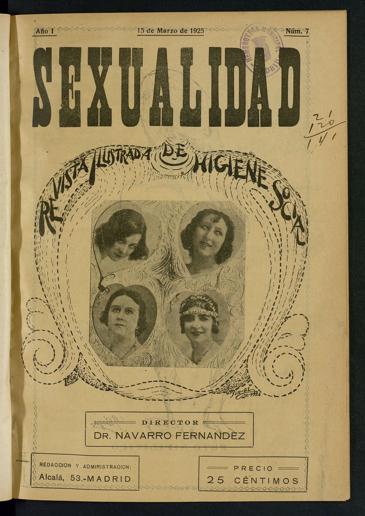 Sexualidad: Revista ilustrada de Divulgacin de Psicologa Sexual del 15 de marzo de 1925