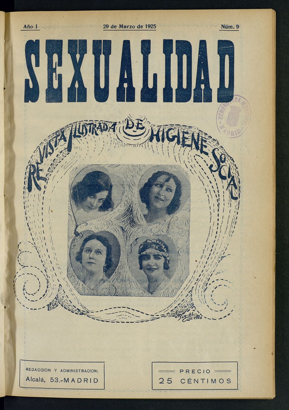 Sexualidad: Revista ilustrada de Divulgacin de Psicologa Sexual del 29 de marzo de 1925