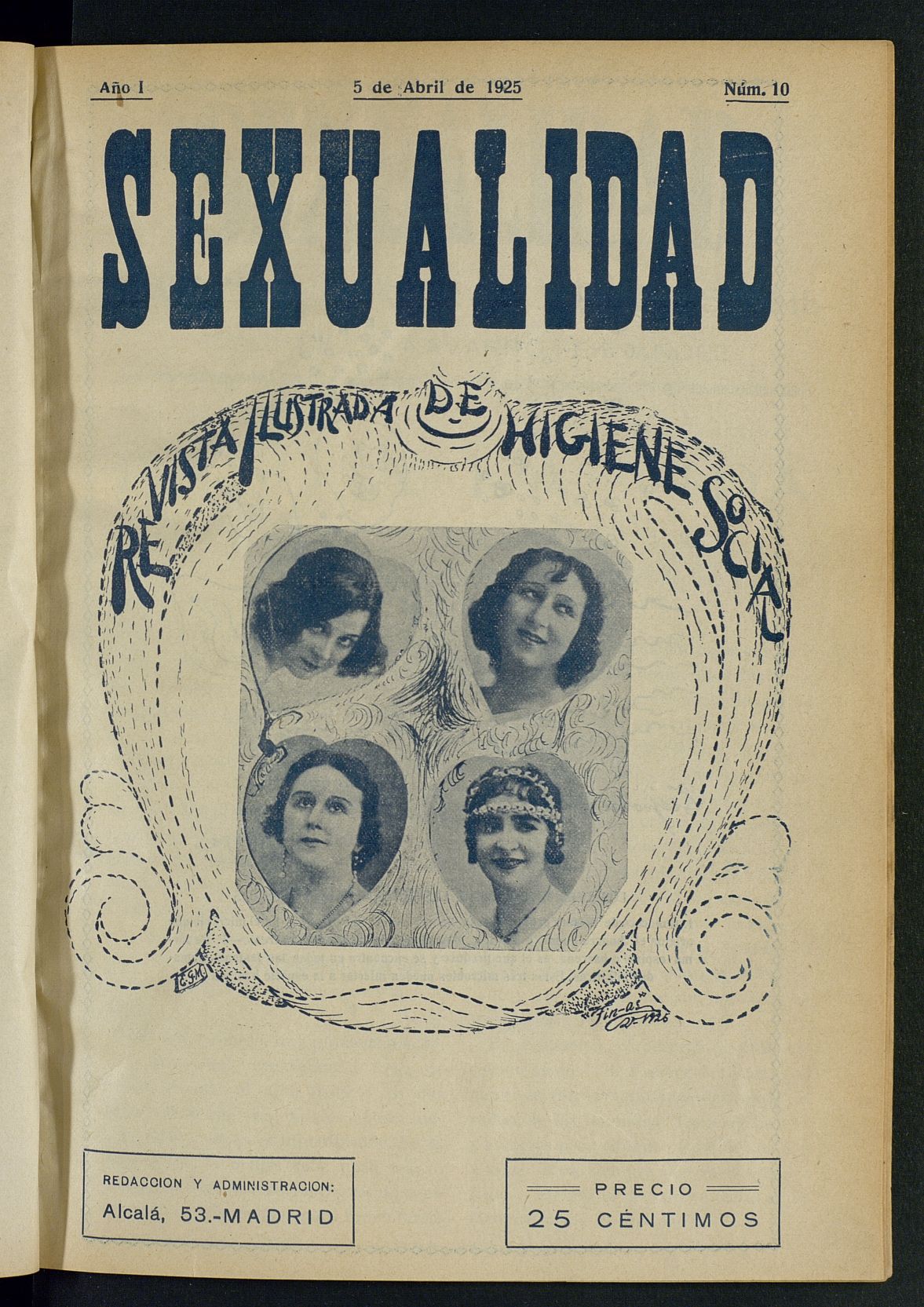 Sexualidad: Revista ilustrada de Divulgacin de Psicologa Sexual del 5 de abril de 1925
