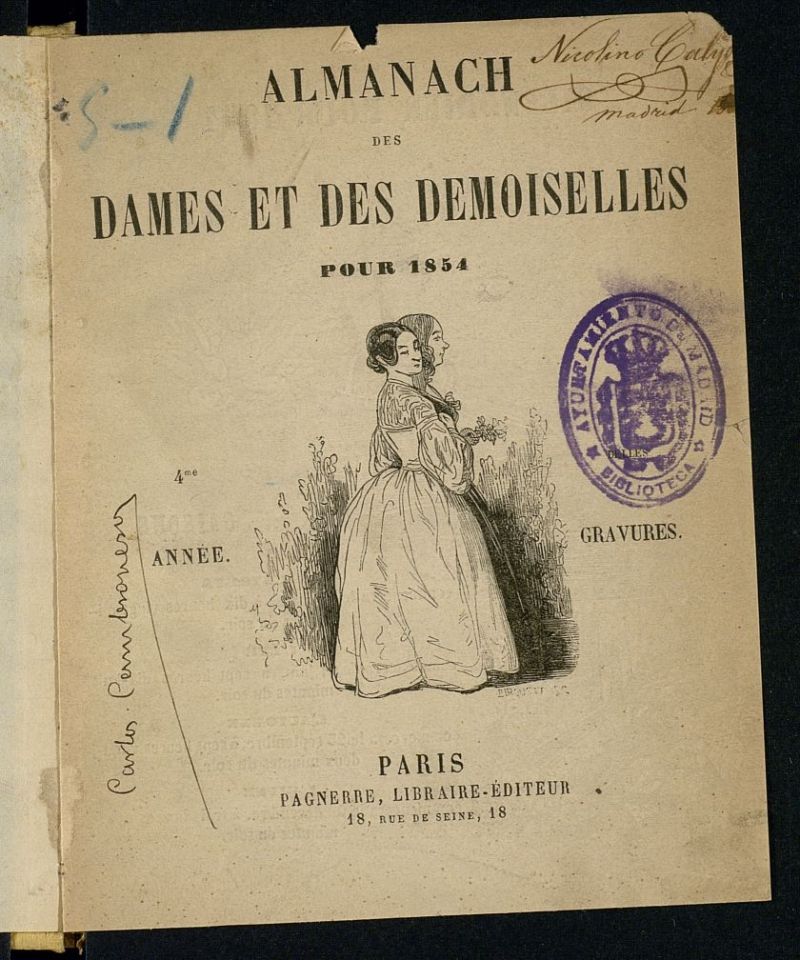 Almanach des dames et des demoiselles 1854