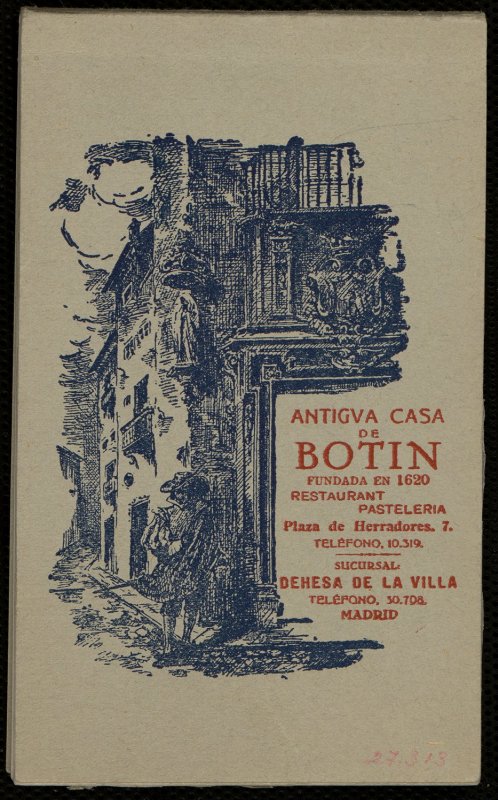 Antigua casa de Botn fundada en 1620 [juego de postales]