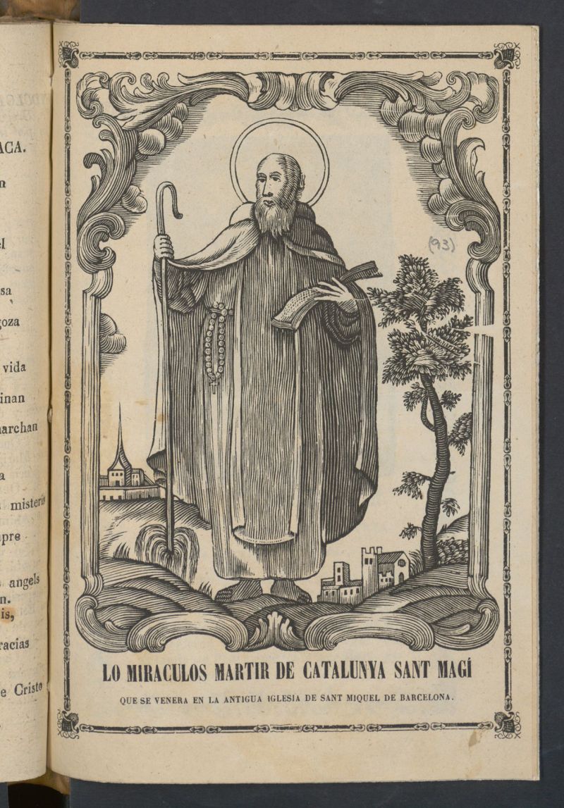 Lo miraculos martir de Catalunya Sant Mag : que se venera en la antigua iglesia de Sant Miquel de Barcelona