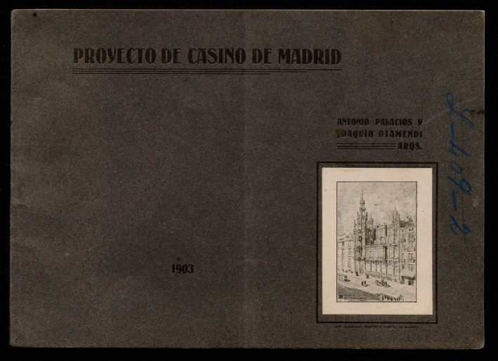 Proyecto de casino de Madrid : 1903