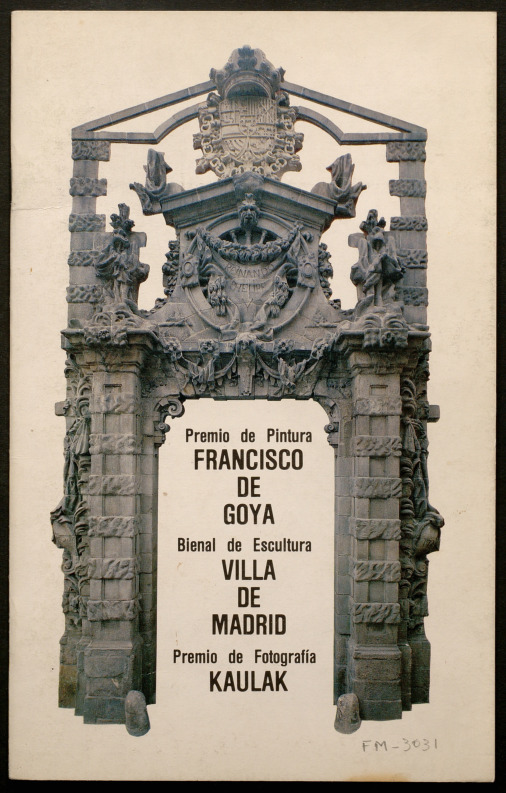 Premio de pintura Francisco de Goya, Bienal de escultura Villa de Madrid, Premio de fotografa Kaulak