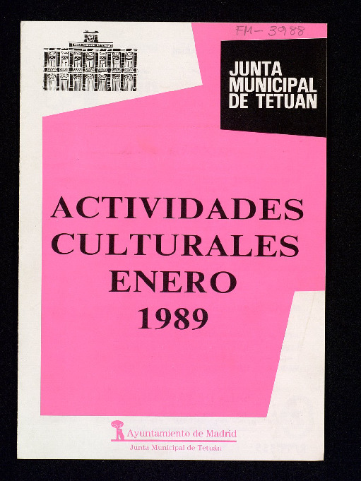 Actividades culturales enero 1989