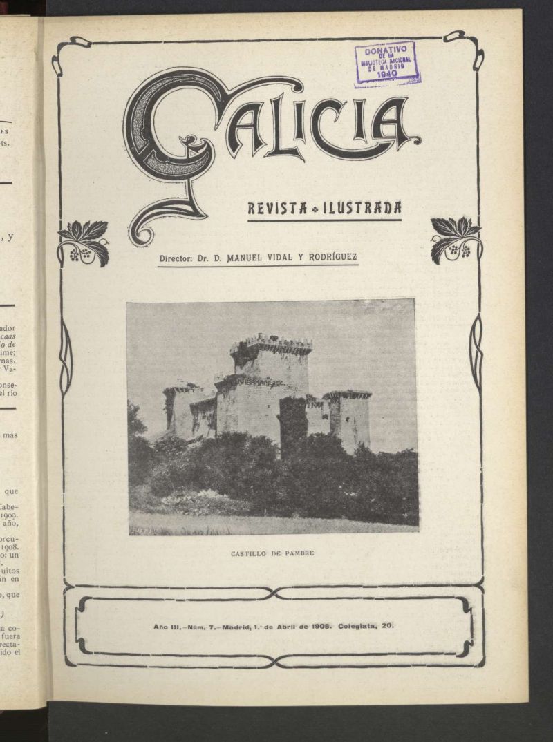 Galicia en Madrid: revista decenal ilustrada del 1 de abril de 1908