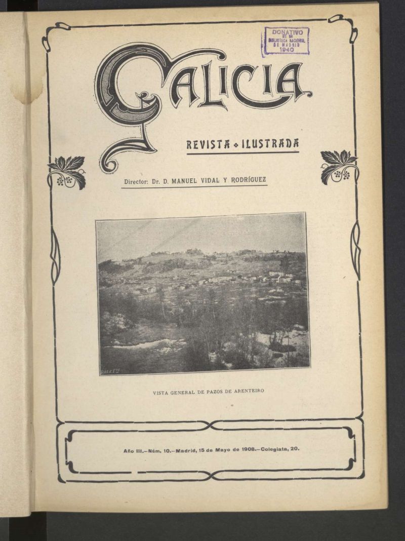 Galicia en Madrid: revista decenal ilustrada del 15 de mayo de 1908