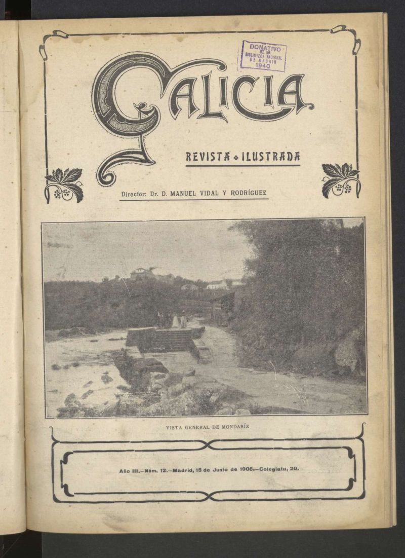 Galicia en Madrid: revista decenal ilustrada del 15 de junio de 1908