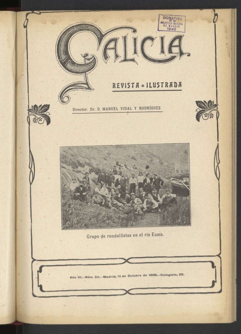Galicia en Madrid: revista decenal ilustrada del 15 de octubre de 1908