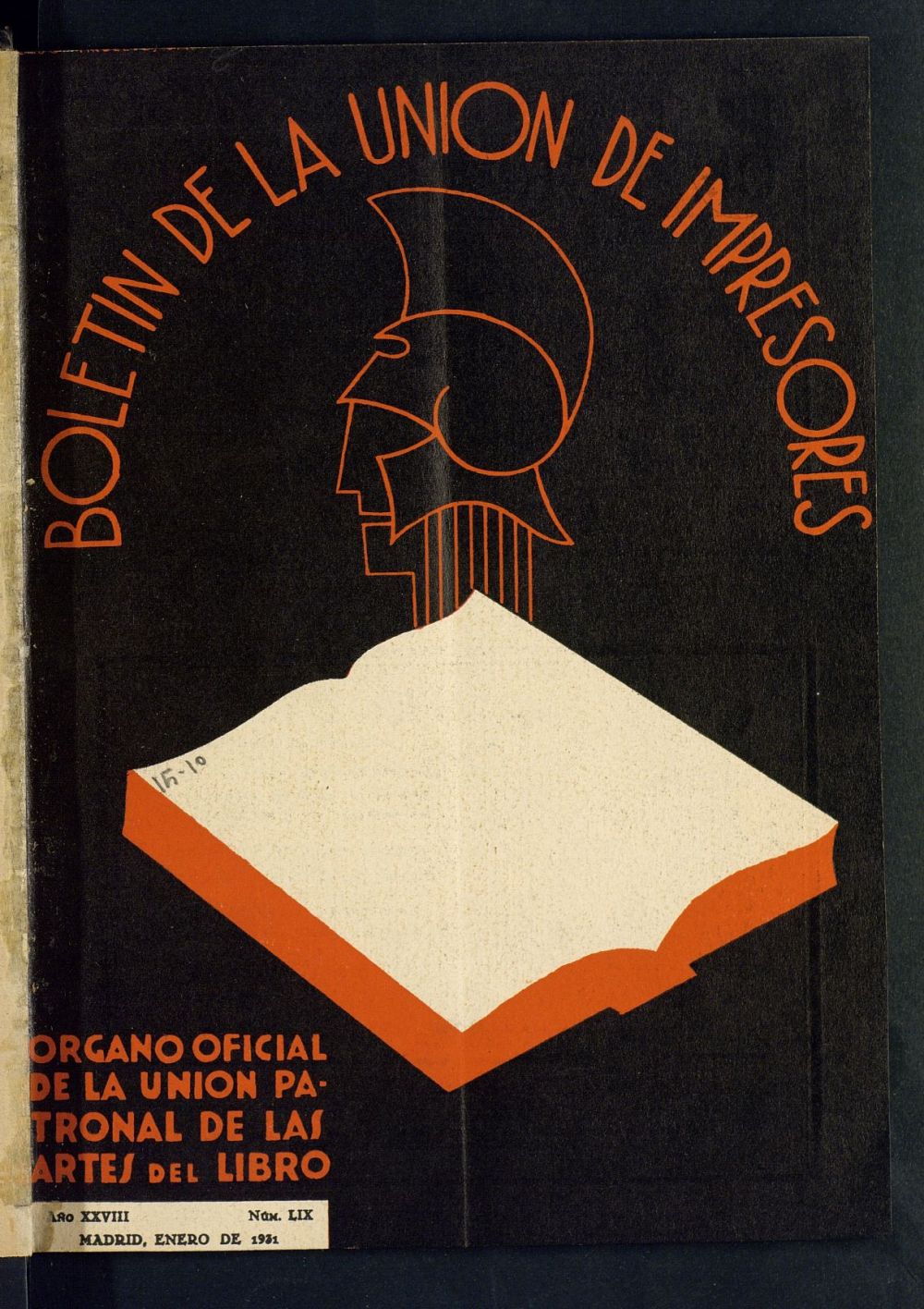 Boletn de la unin de impresores : rgano de la unin patronal de las artes del libro de enero de 1931