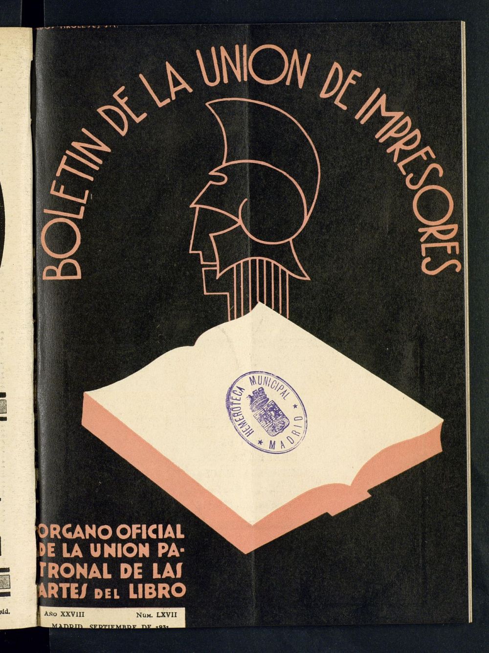 Boletn de la unin de impresores : rgano de la unin patronal de las artes del libro de septiembre de 1931