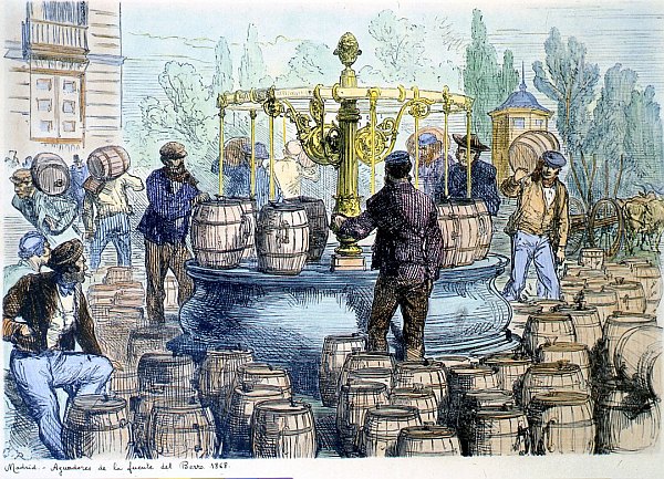 Aguadores de la fuente del Berro. 1868
