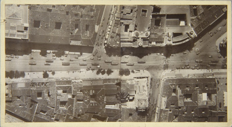 Vista area de las calles de Sevilla, Alcal, M Riverola y Peligros