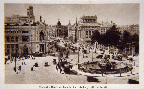 Banco de Espaa, La Cibeles y calle de Alcal