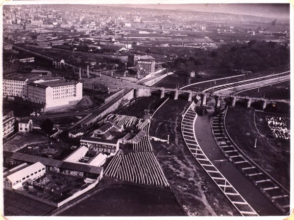 Canalizacin del Manzanares y Puente de Toledo