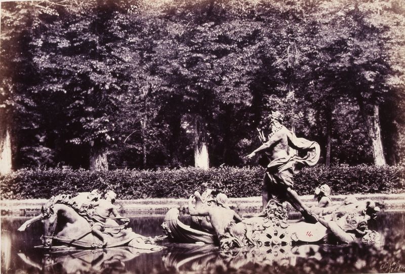 Fuente de Neptuno en los jardines de La Granja (Segovia)