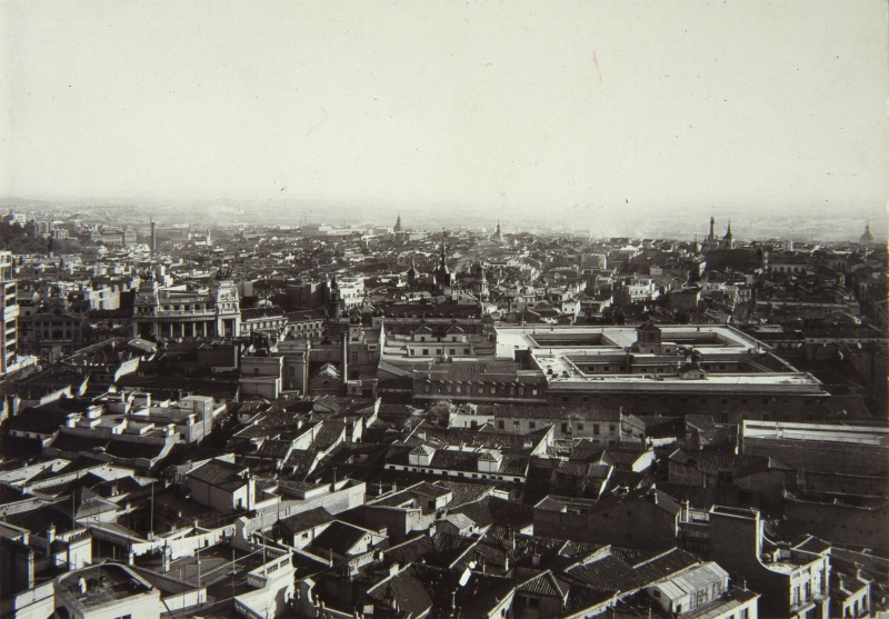 Vista panormica de Madrid desde la torre del edificio de la Telefnica