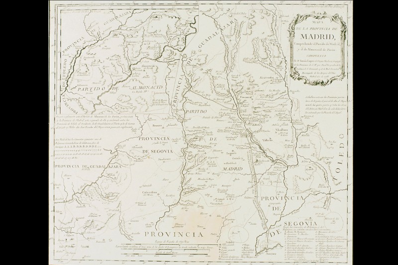 Mapa de la provincia de Madrid