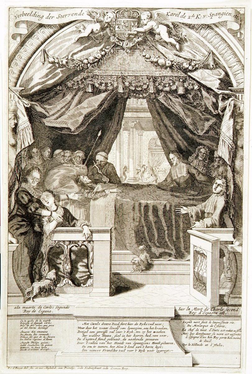 Muerte de Carlos II, Rey de Espaa