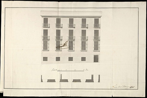 Concesin de licencia para realizar la fachada del Oratorio del Caballero de Gracia segn diseo presentado