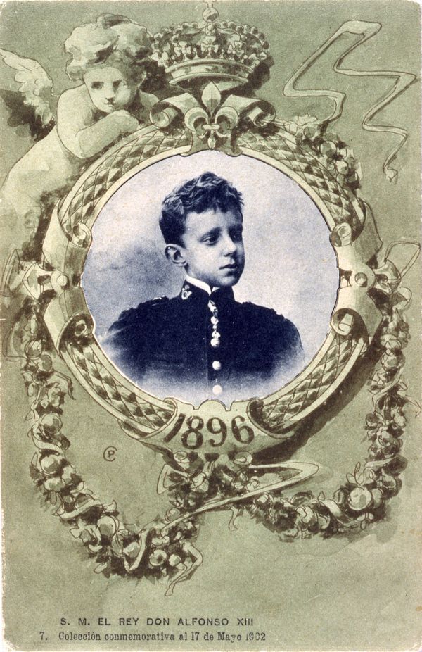 S.M. el rey Don Alfonso XIII, en 1896