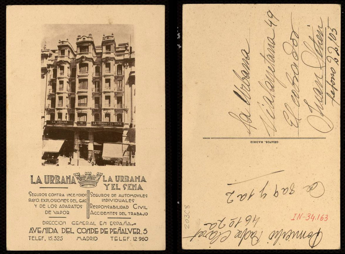 Sede de la compaa de seguros La Urbana (Gran Va 22 bis)