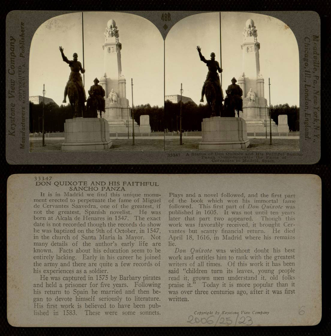 Don Quixote and his faithful Sancho Panza
