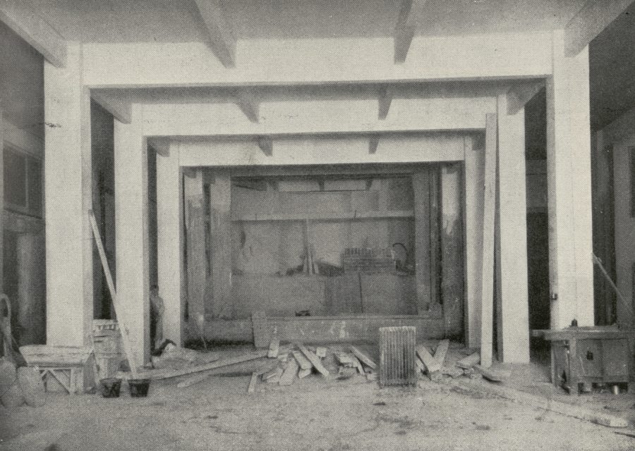 Estructura de la sala de fiestas del edificio Coliseum